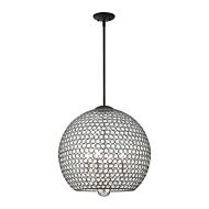 Cassandra 4-Light Pendant in Black