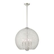 Cassandra 4-Light Pendant in Brushed Nickel