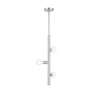 Bannister 3-Light Pendant in Brushed Nickel