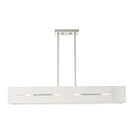 Soma 4-Light Linear Chandelier in Brushed Nickel