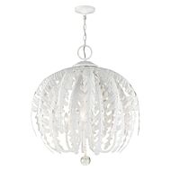 Acanthus 5-Light Chandelier in Antique White