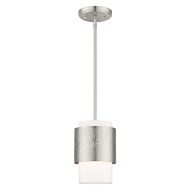 Noria 1-Light Pendant in Brushed Nickel