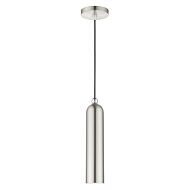 Ardmore 1-Light Pendant in Brushed Nickel w with Polished Chromes