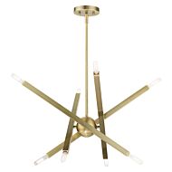 Monaco 8-Light Chandelier in Antique Brass