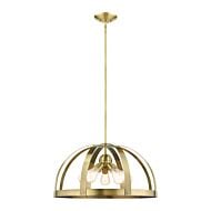 Stoneridge 5-Light Chandelier in Antique Brass w with Satin Brasss