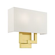 ADA Wall Sconces 2-Light Wall Sconce in Satin Brass