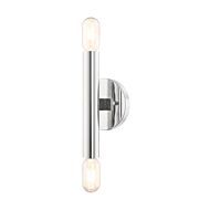 Copenhagen 2-Light Wall Sconce in Polished Chrome