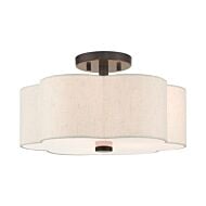 Solstice 3-Light Semi-Flush Mount in English Bronze