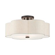 Solstice 3-Light Semi-Flush Mount in English Bronze