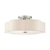 Solstice 6-Light Semi-Flush Mount in Brushed Nickel