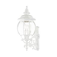 Frontenac 4-Light Outdoor Wall Lantern in Textured White