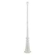 Outdoor Cast Aluminum Posts Lamp Post in Textured White