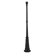 Outdoor Cast Aluminum Posts Lamp Post in Textured Black