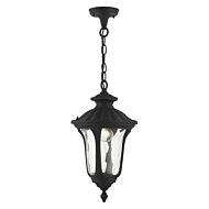 Oxford 1-Light Outdoor Pendant in Textured Black