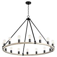 16 Light Chandelier by Quorum