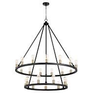 24 Light Chandelier by Quorum