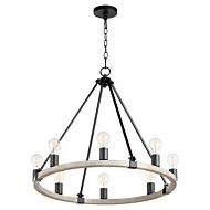 Eight Light Chandelier by Quorum