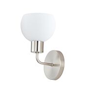 Coraline 1-Light Wall Sconce in Satin Nickel