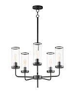 Crosby 5-Light Chandelier in Black