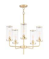 Crosby 5-Light Chandelier in Satin Brass