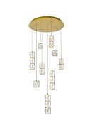 Polaris 9-Light LED Pendant in Gold