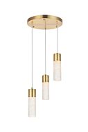 Constellation 3-Light LED Pendant in Gold