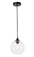 Cashel 1-Light Pendant in Black