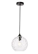 Cashel 1-Light Pendant in Black