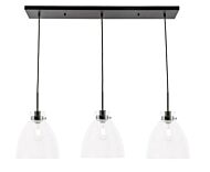 Frey 3-Light Pendant in Black