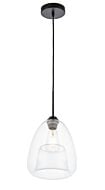 Kason 1-Light Pendant in Black