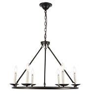 Maine 6-Light Chandelier in Black