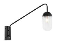 Kace 1-Light Wall Sconce in Black