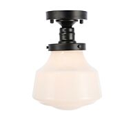 Lyle 1-Light Flush Mount in Black