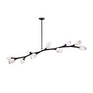 Blossom 10-Light LED Pendant in Black