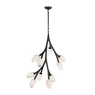 Blossom 10-Light LED Pendant in Black