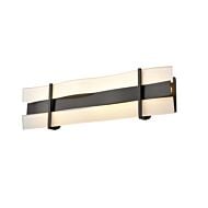 DVI Tides CCT LED Bathroom Vanity Light in Ebony