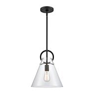 Gabby 1-Light Mini Pendant in Matte Black