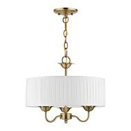 Edinburgh 3-Light Pendant in Antique Brass