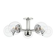 Five Light Semi Flush Mount by Mitzi