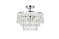 Mila 3-Light Flush Mount in Chrome