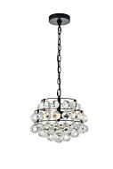 Savannah 3-Light Pendant in Black