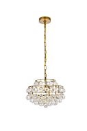 Savannah 3-Light Pendant in Brass