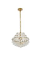 Savannah 3-Light Pendant in Brass