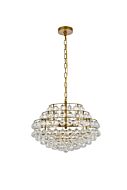 Savannah 5-Light Pendant in Brass