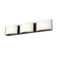 DVI Vanguard CCT LED Bathroom Vanity Light in Ebony