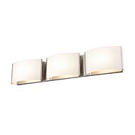 DVI Vanguard CCT LED Bathroom Vanity Light in Satin Nickel