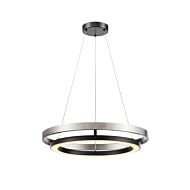 DVI Cybele CCT LED Foyer Pendant in Ebony and Satin Nickel