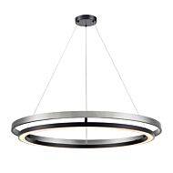 DVI Cybele CCT LED Foyer Pendant in Ebony and Satin Nickel