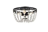 Kylie 3-Light Flush Mount in Black