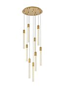 Weston 9-Light Pendant in Satin Gold